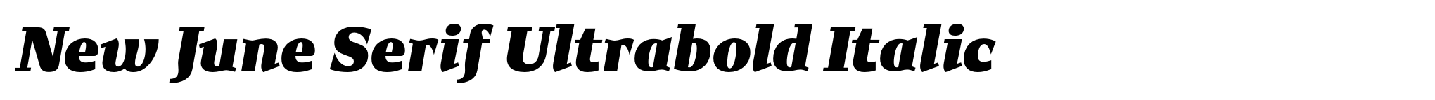 New June Serif Ultrabold Italic image